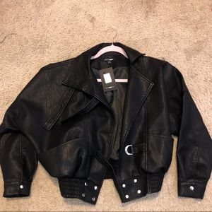 Fashion nova “playing it cool” leather jacket